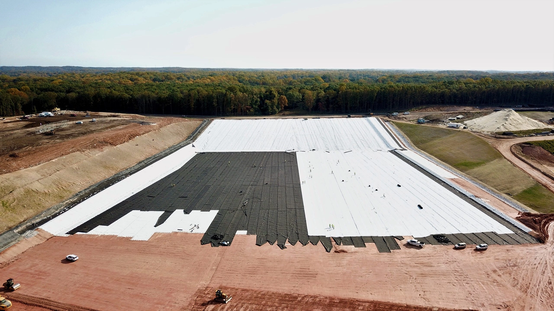 SKAPS-Liner-Geocomposite on-site in Maryland, USA