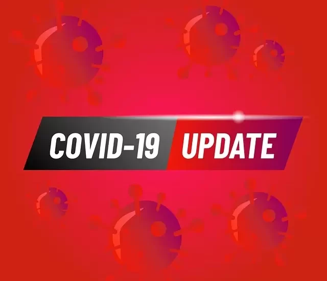 Covid-19 Update Red Infographic